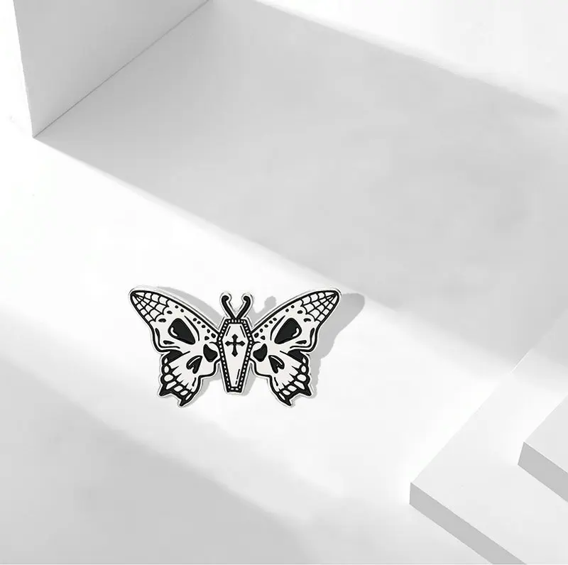 Эмалированная брошь кошмар на заказ в виде лошади зонта скелета бабочки булавка