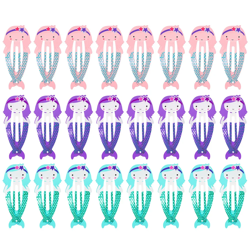 

Детские металлические заколки для волос «русалка», 24 шт.