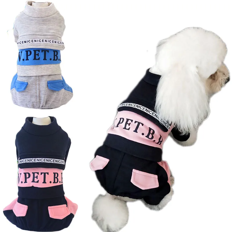 

Sports Wear Dog Clothes Autumn Dog Jumpsuit Coat For Small Medium Dogs Chihuahua Bichon Pet Pajamas Puppy Dog Overalls Onesie XL