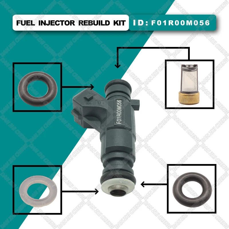 

Fuel Injector Service Repair Kit Filters Orings Seals Grommets for Chinese car OEM:F01R00M056