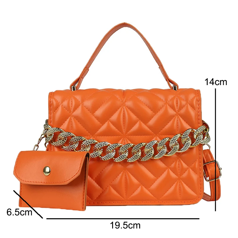 Luxury Handbags Designer Women Shoulder Bags Fashion Plaid Pu Leather Crossbody Bags With Coin Purses sac de luxe femme