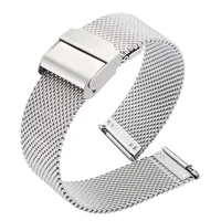 milanese strap stainless steel 06 wire mesh strap suitable fitr for apple samsung watch3 huawei gt2 smart watch