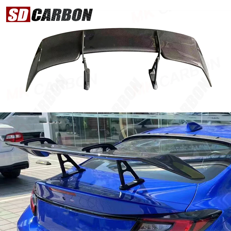 Фото Спойлер из карбона для Toyota GR86 GT86 Subaru BRZ, заднее антикрыло, направляющее крыло, аксессуары для автомобиля №1