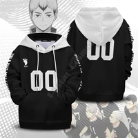 anime haikyuu hoodies personalized team fukurodani kids pullover cosplay costume boy for girl funny 3d printed sweatshirts