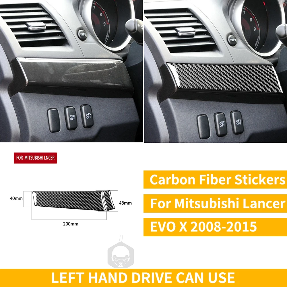 

Для Mitsubishi Lancer EVO X MR 2008-2015 углеродная внутренняя отделка наклейка Спидометр окно подъем хранения автомобильные аксессуары