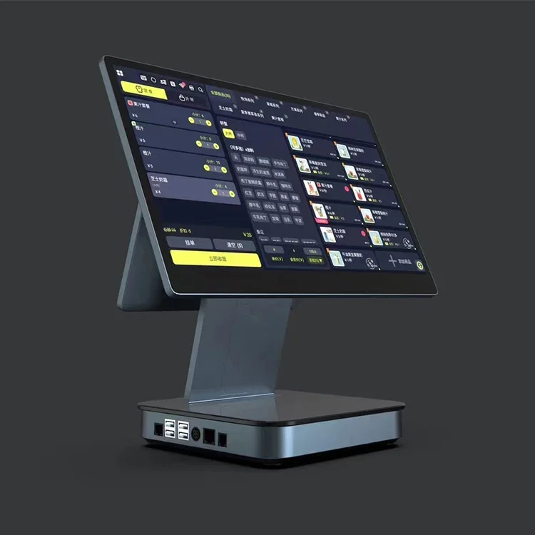 POS-система ресторана 15 6-дюймовый сенсорный двойной экран все в одном Android 11