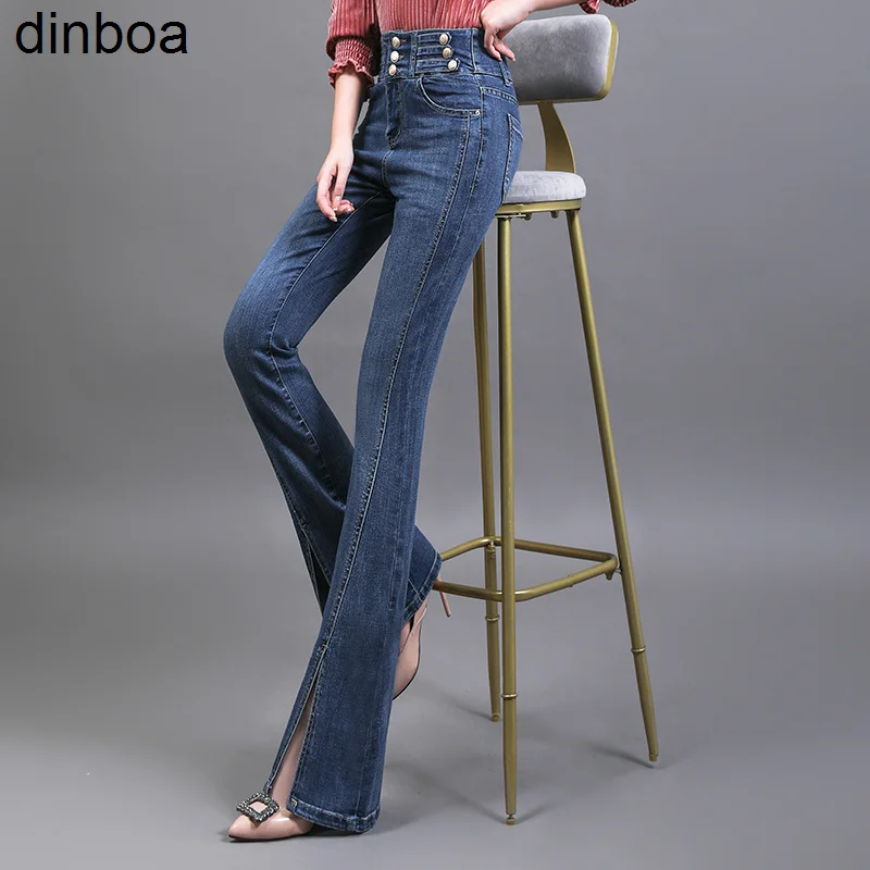 

Fashion Female Jeans Leggings Woman High Waist Blue Women's Clothing 2022 Elegant Trend Autumn and Winter Korean Style Y2k Pants