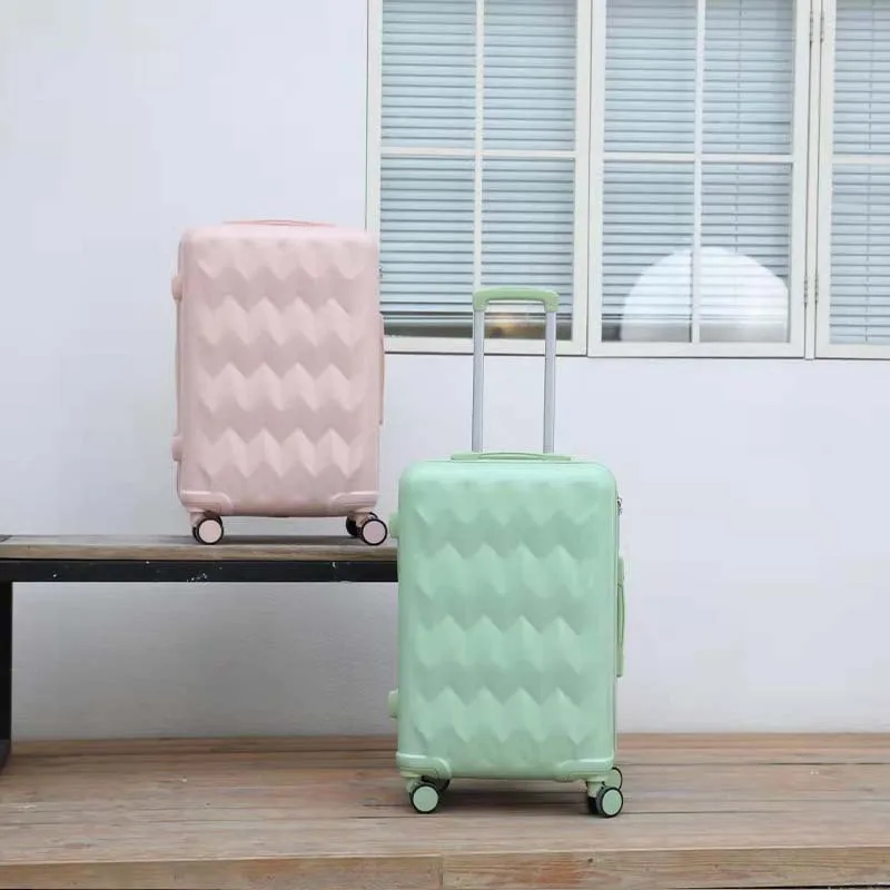 

2022 New Design Travel Suitcase Women Trolley Case PC Rolling Luggage Spinner Wheels High Quality