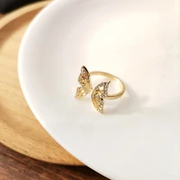 new butterfly open rings womens fashion inlaid zircon sparkling rings party jewelry jewelry 2022 fashion trend jewelry gifts