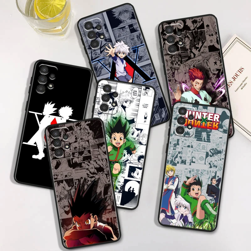 HUNTER×HUNTER аниме чехол для телефона Samsung A34 35 42 50 51 52 53 54 A55 A60 A70 A71 A72 A73 A80 A81 A90 A91 черный