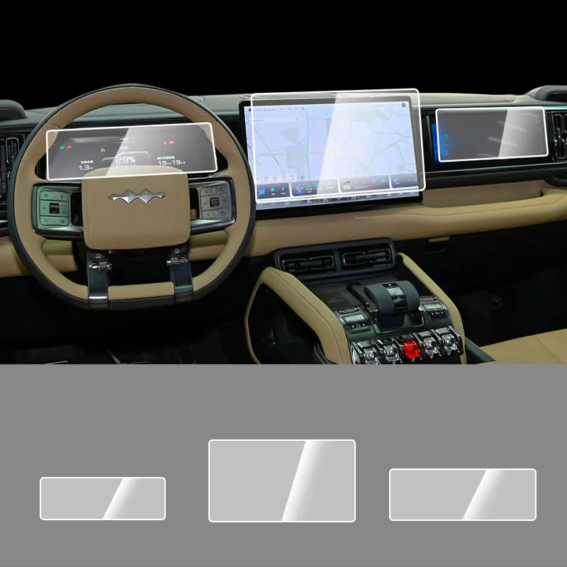 

BYD FangChengBao Leopard 5 центральное управление навигационной пленкой Инструмент экрана закаленная пленка защитная пленка для интерьера