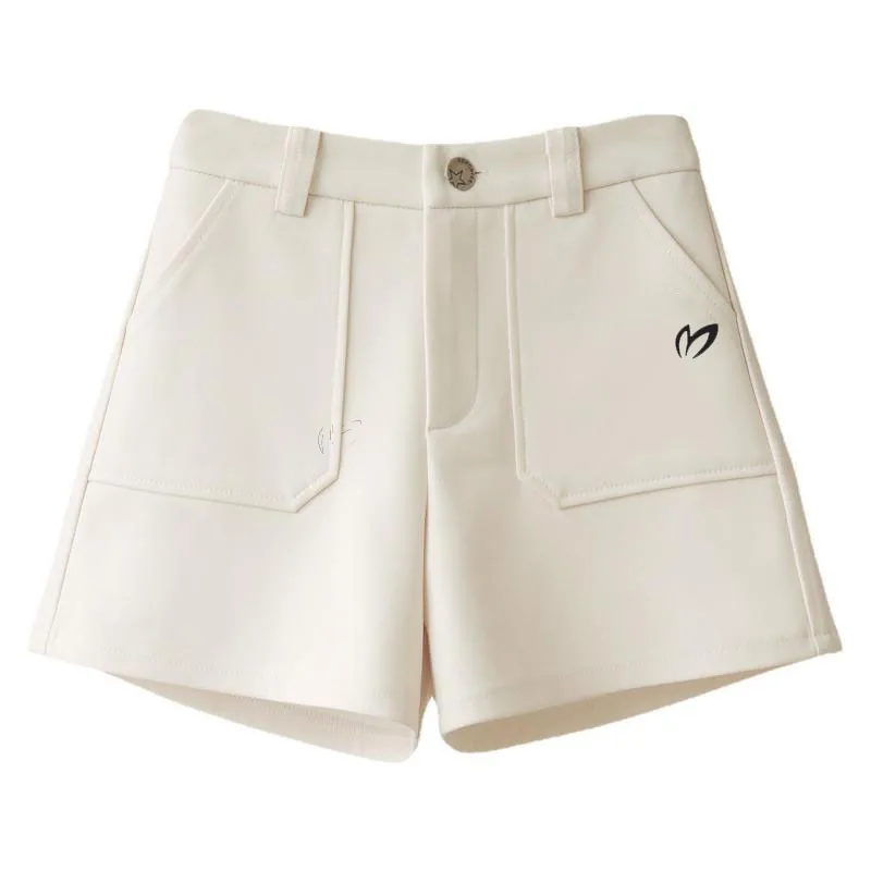 2023 Women's Summer High Waist Wide Leg Single Layer Thin Golf Shorts Tennis Shorts