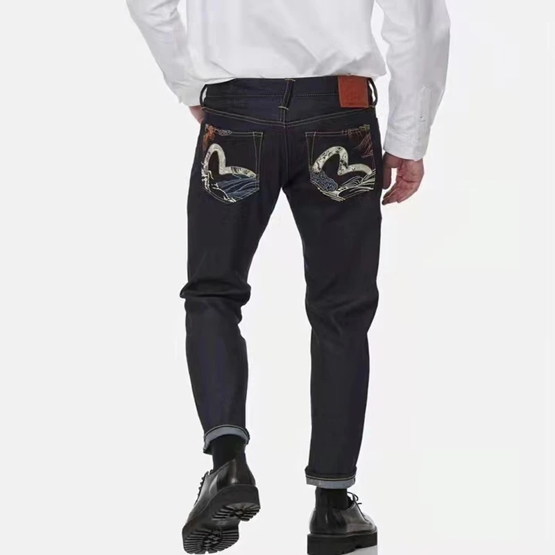 

ЯПОНСКИЕ ВИНТАЖНЫЕ ДЖИНСЫ Dharma, летние джинсы с принтом в стиле хип-хоп, Новые повседневные универсальные простые джинсы