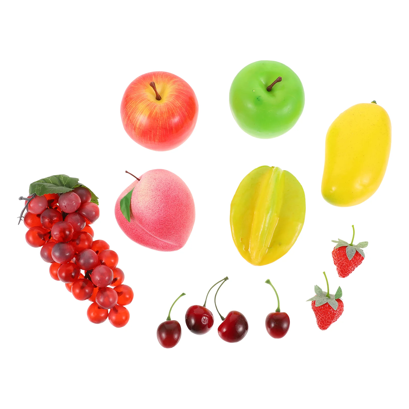 

12Pcs Simulated Fruits Decor Creative Fruits Model Foams Fruits Mixed Style