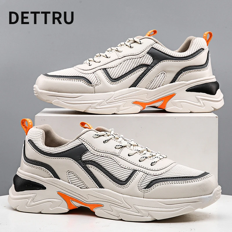 

Fashion All-match Running Sneakers for Men Outdoor Quality Lace-up Shoes Mesh Breathable Zapatos Deportivos Comfort Hard-wearing