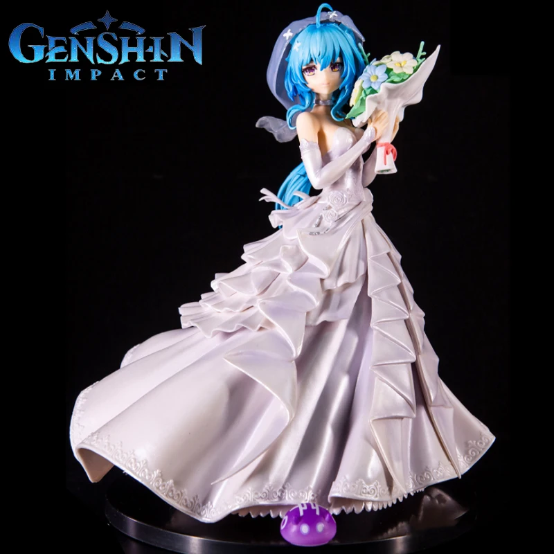 

Dropshipping Genshin Impact Anime Action Figure Ganyu Pvc Kamisato Ayaka Action Figurine Beautiful Girl Collectible Model Dolls