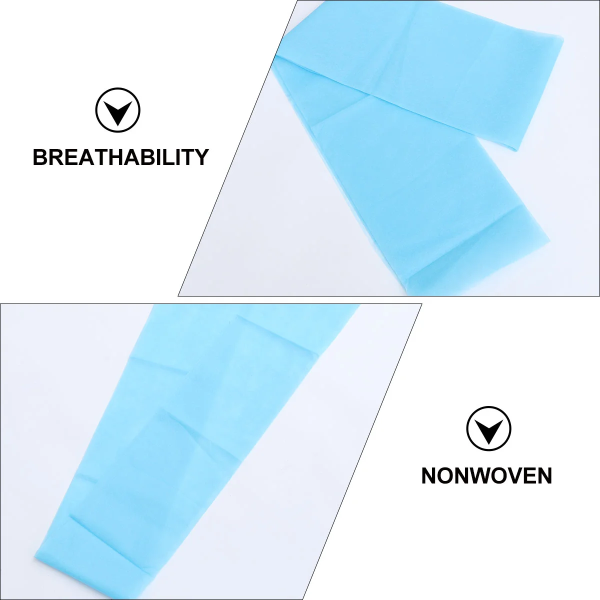 10PCS Disposable Bedsheets SPA Massage Salon Nonwoven Bed Cover Sheets (White)