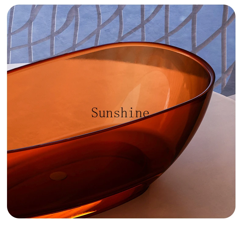 Бытовая независимая ванна для маленькой квартиры из цветного хрустального