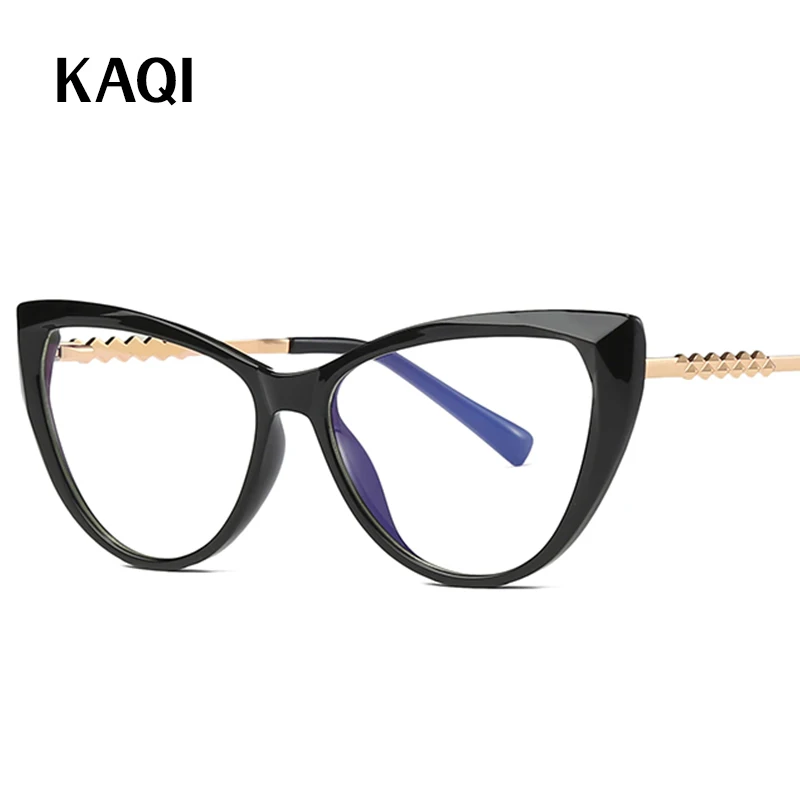 

Cat Eye Design Computer Blue Blocking Eyewear For Men Women Fashion TR90 Anti Blue Light Glasses Metal Optical Spectacle 2062