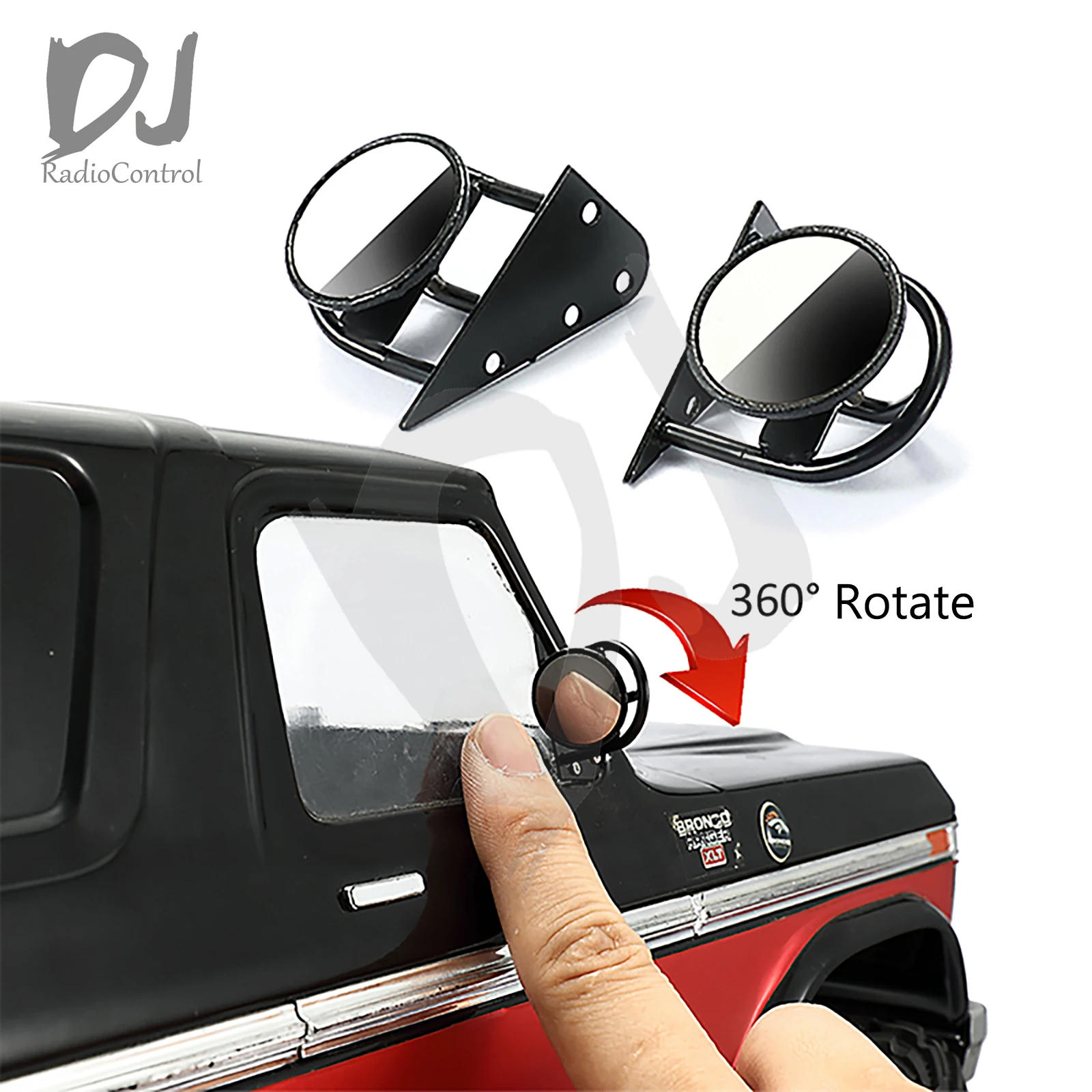 

1/10 TRX4 передвижной металлический комплект для зеркала заднего вида 2 шт. для TRAXXAS TRX-4 Бронко 79 1 пара из нержавеющей стали брикет обновления ко...