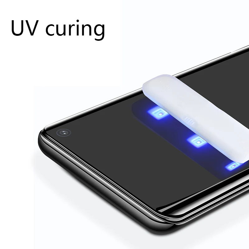 Закаленное стекло с жидким УФ-покрытием для Samsung Galaxy S20 S10 S8 S9 Plus S10E Ultra Note 10 8 9