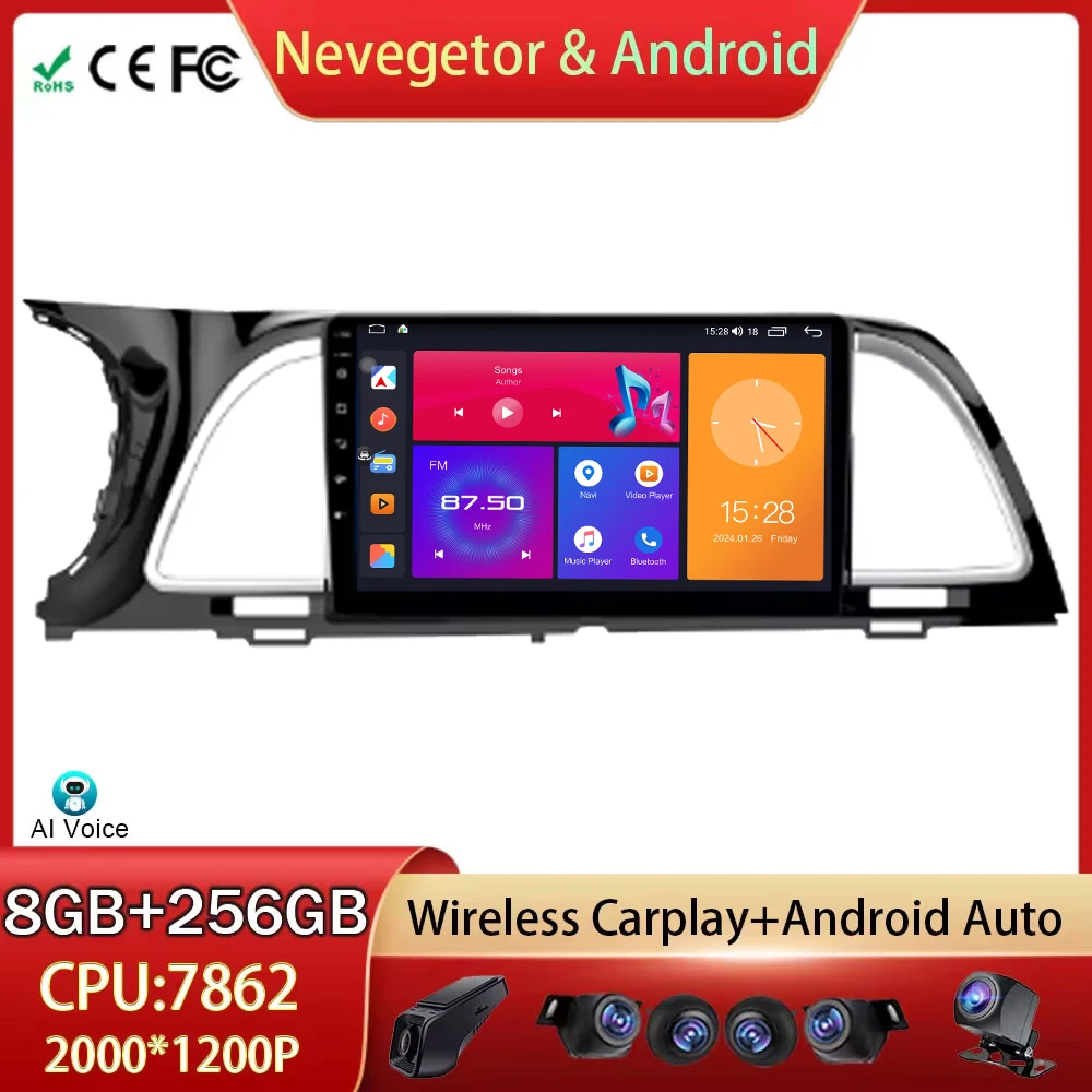 Автомагнитола для Kia K4 2014-2017 беспроводная на Android GPS стерео навигация Carplay