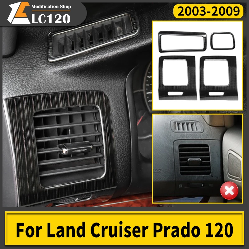 

For 2003-2009 Toyota Land Cruiser Prado 120 decoration upgrade air conditioning outlet patch Lc120 modification accessories