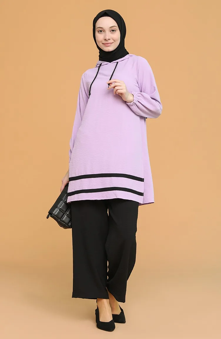 

New Fashion Hooded Tunic Pants Binary Suit Hijab Dress Turkey Dubai Muslim Dresses Ramadan Moroccan Kaftan Islamic African