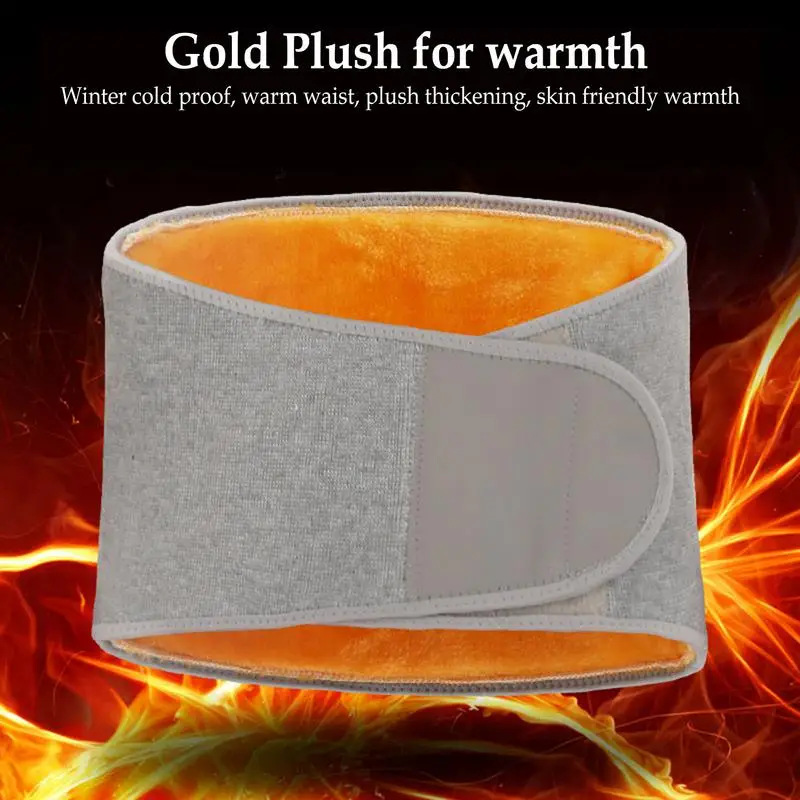 

Winter Warm Waist Belt Absorbs Sweat Thermal Plush Waist Warmer Belt For Cycling Outdoor Sport Protection