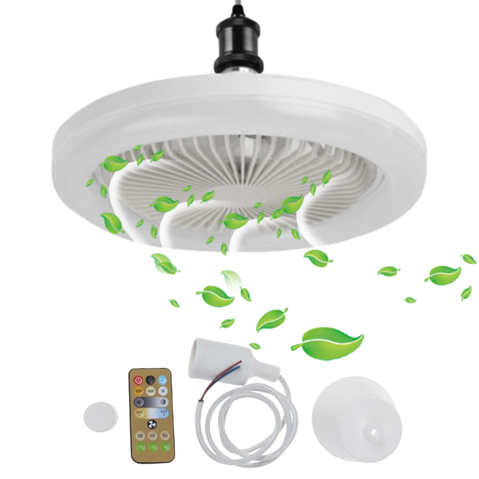 

Ceiling Fan Modern Lamp White Light For Bedroom Decoration Lighting Ceiling Fan With Lights For Kitchen Bedroom