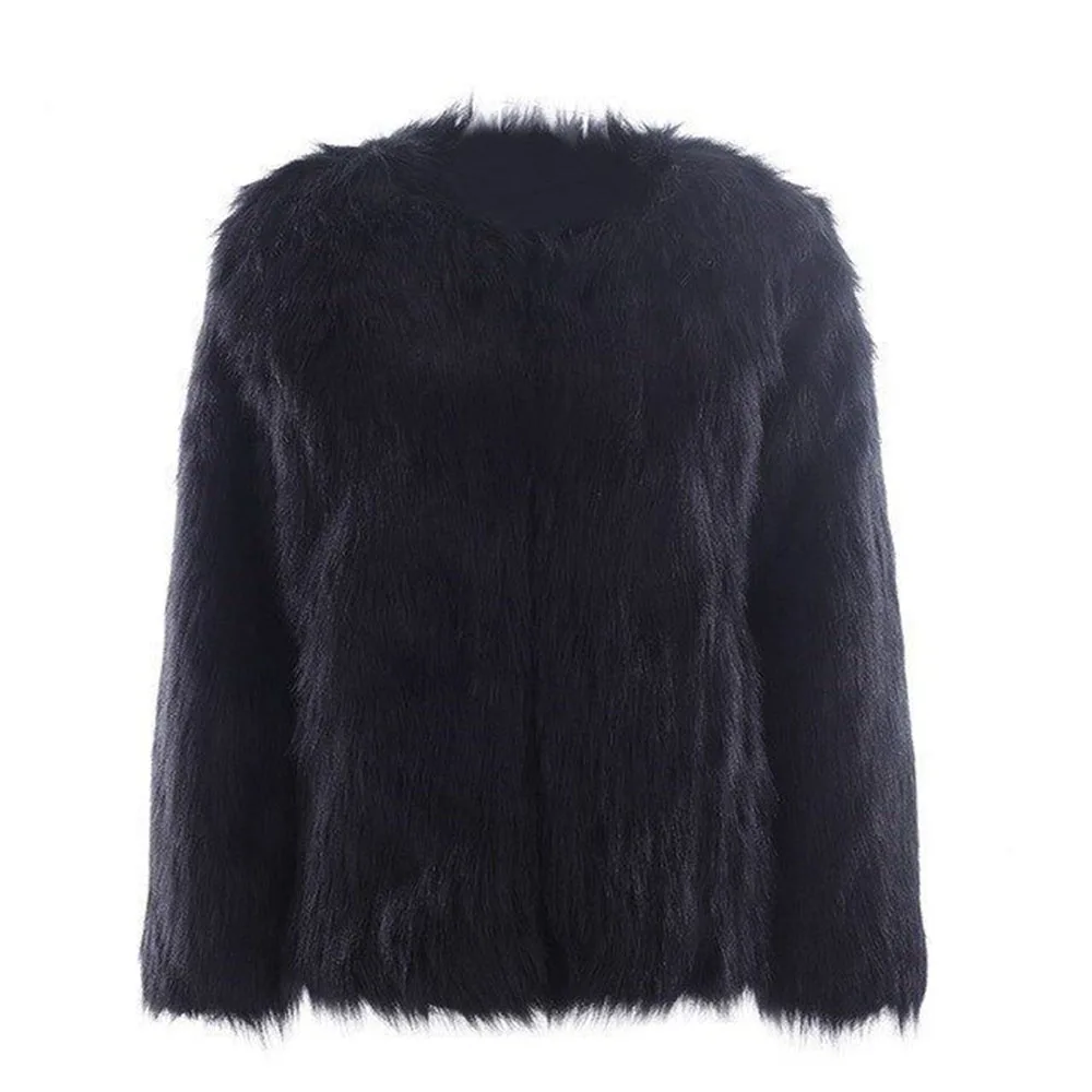 Faux Fox Fur Coat Warm Women's Winter Clothes Free Shipping Elegant Europe and America 2022 Fluffy Jacket Luxury Designer Tricot