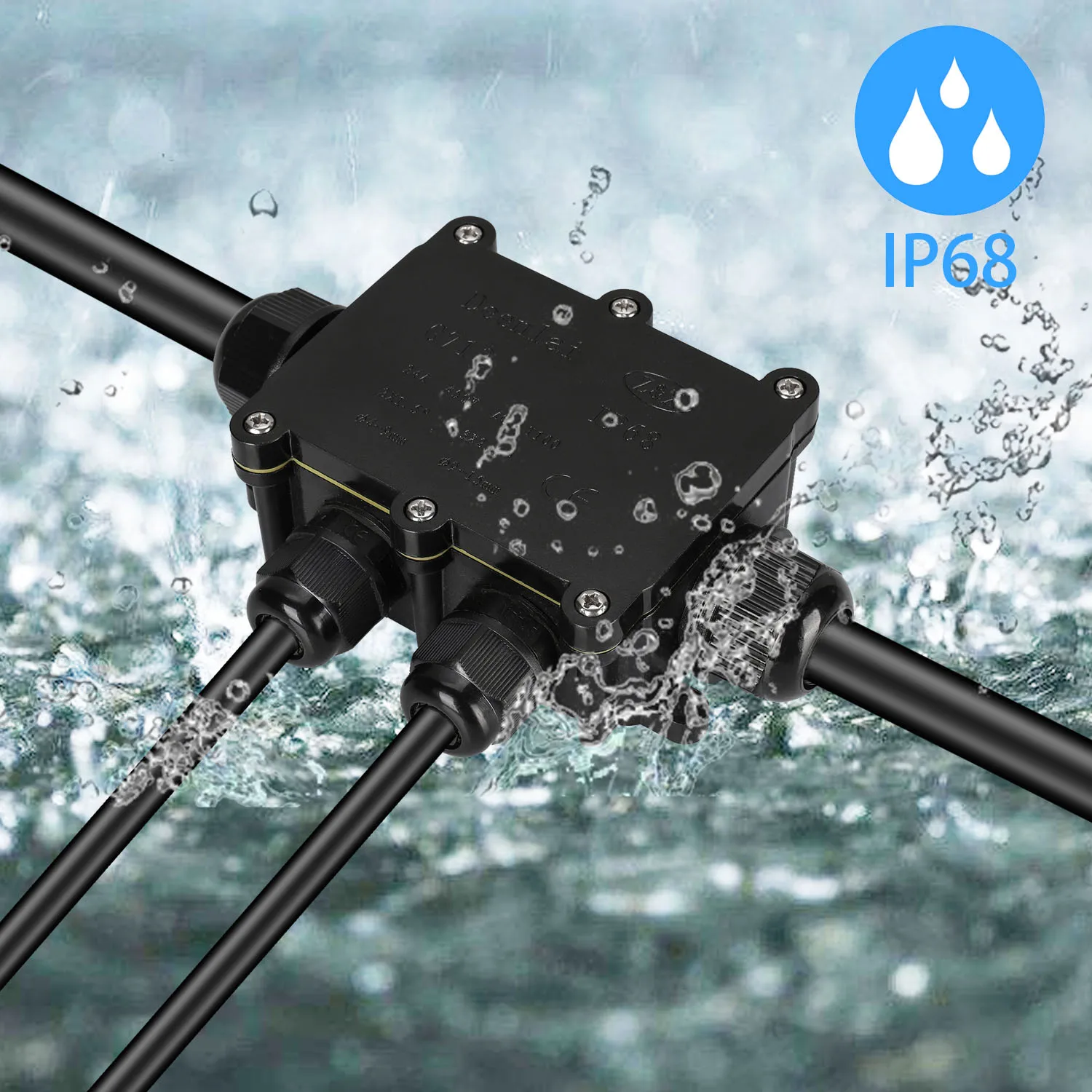 4 Wege Wasserdichte Abzweygose Verteilerdose Anschlussdose IP68 450 В 24 А Поставки электрооборудования