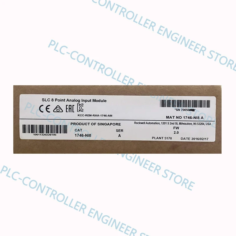 

Новый в коробке контроллер PLC 24 часа в течение отгрузки 1746-NI8