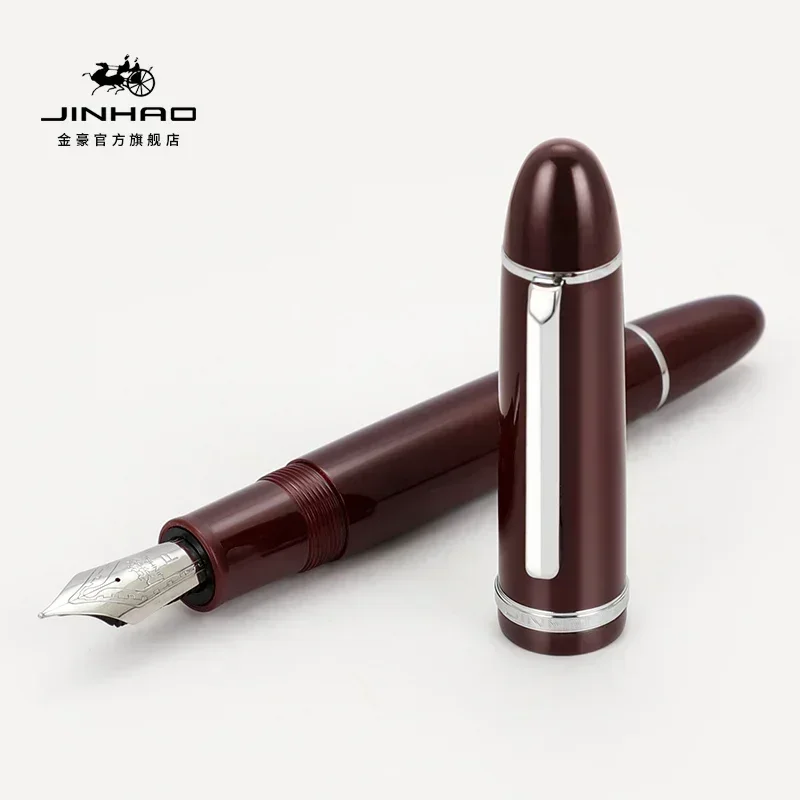 

JinHao X159 акриловая перьевая ручка с металлическим золотым зажимом, удлиненные тонкие наконечники, школьные и офисные принадлежности, деловые ручки для письма PK 9019