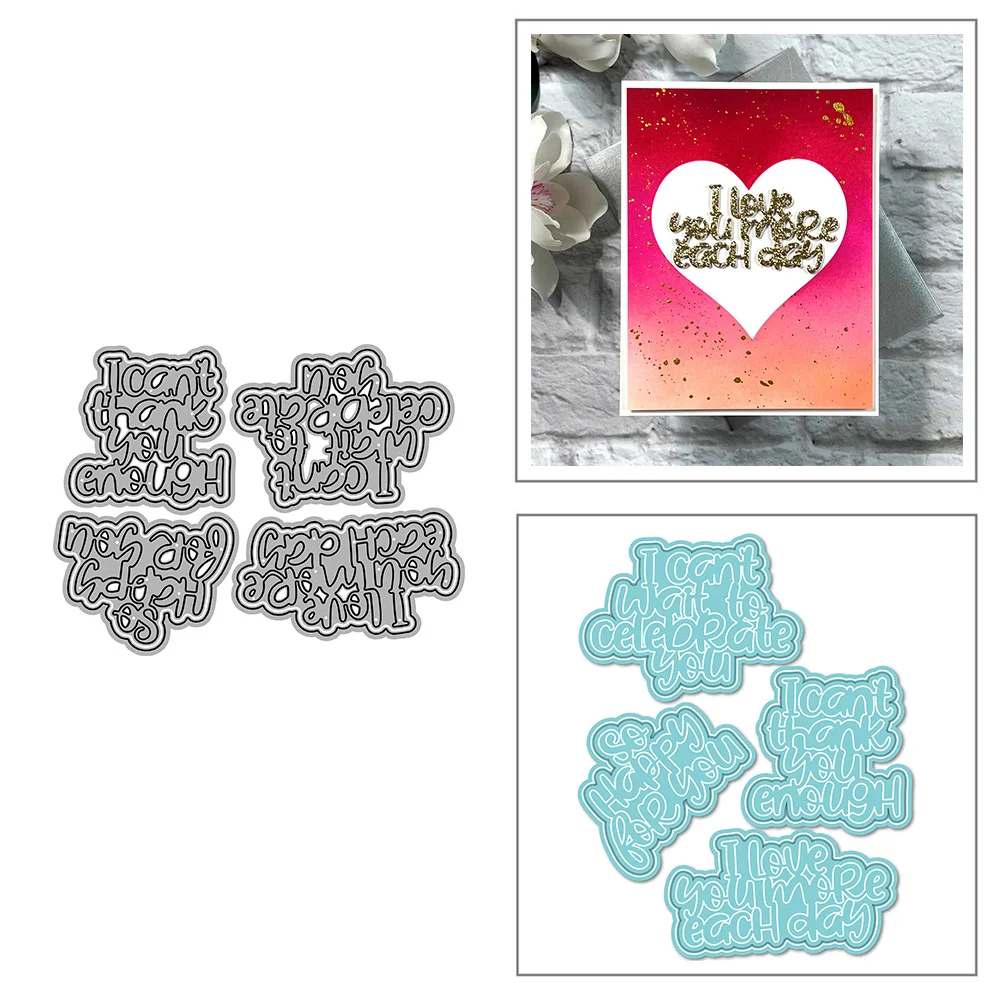 English Wood Frame Metalowe matryce do wycinania albumu DIY Scrapbook Paper Card Decoration Crafts Embossing 2022 nowe