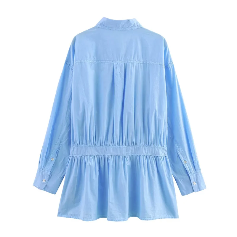 Летнее мини-платье в стиле рубашки новинка 2025 года модное повседневное