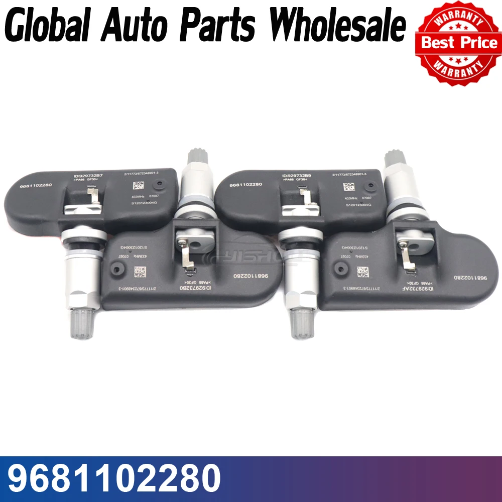 433 МГц 9681102280 Автомобильный датчик давления в шинах TPMS для Peugeot 207 307 407 508 607 Citroen C4 C5 C6