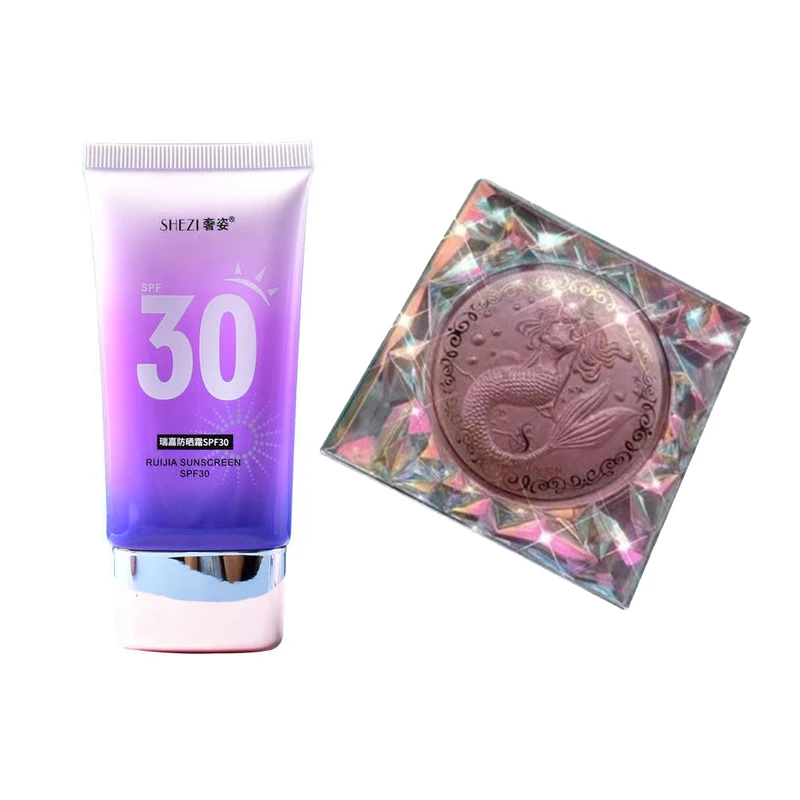 

Shezi Face and Body Sunscreen and Whitening BB Cream Anti-ultraviolet Moisturizing SPF30 Oil Control Matte Makeup Powder