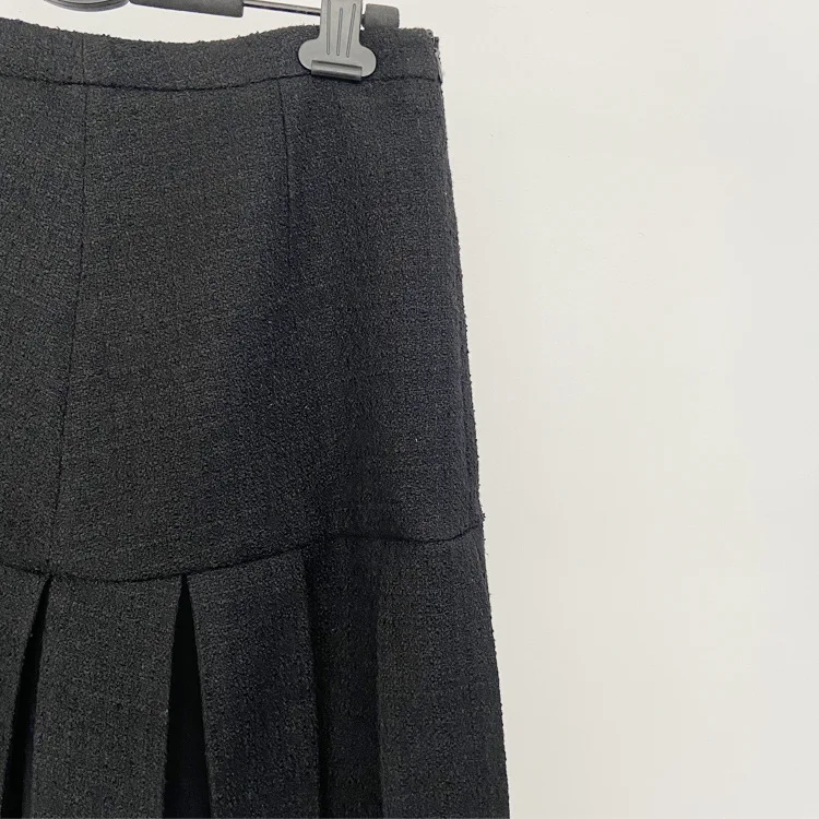 

Office Ladies Casual Pleated Mini Skirts Elegant High Waist A-line Skirts Autumn 2022 Casual Slim Straight Skirt for Women