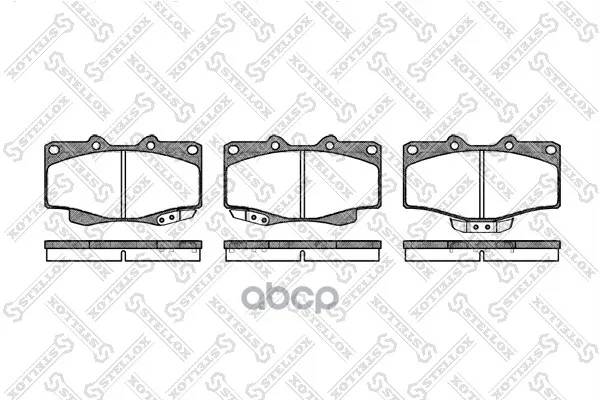 437 001b-Sx_колодки Дисковые П.! Toyota Land Cruiser 4.0-4.2td 90 /4runner 2.4-3.0td 87-96 Stellox арт. 437001BSX