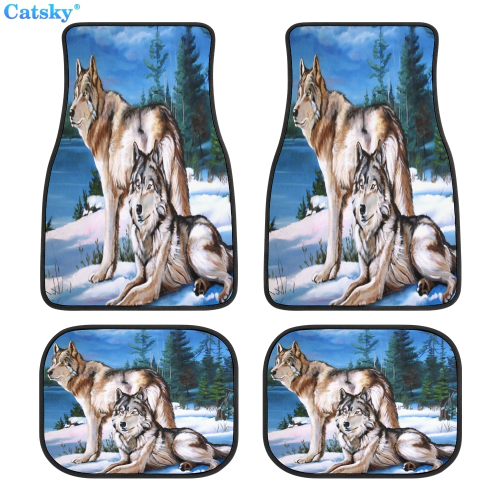 

Wolf animal wolf king Car Floor Mats Hippie Car Mat Car Accessories Gift Stoner Gift Retro Car Accessories Interior Car Decor