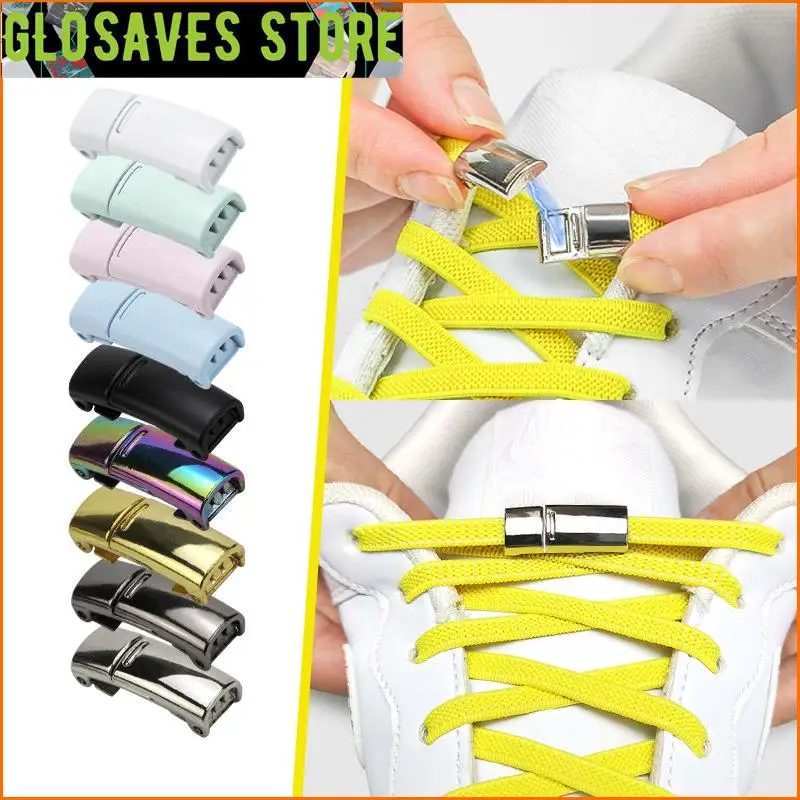 

Креативные Новые магнитные эластичные шнурки для обуви с металлической кнопкой от Sling Shoe Accessories