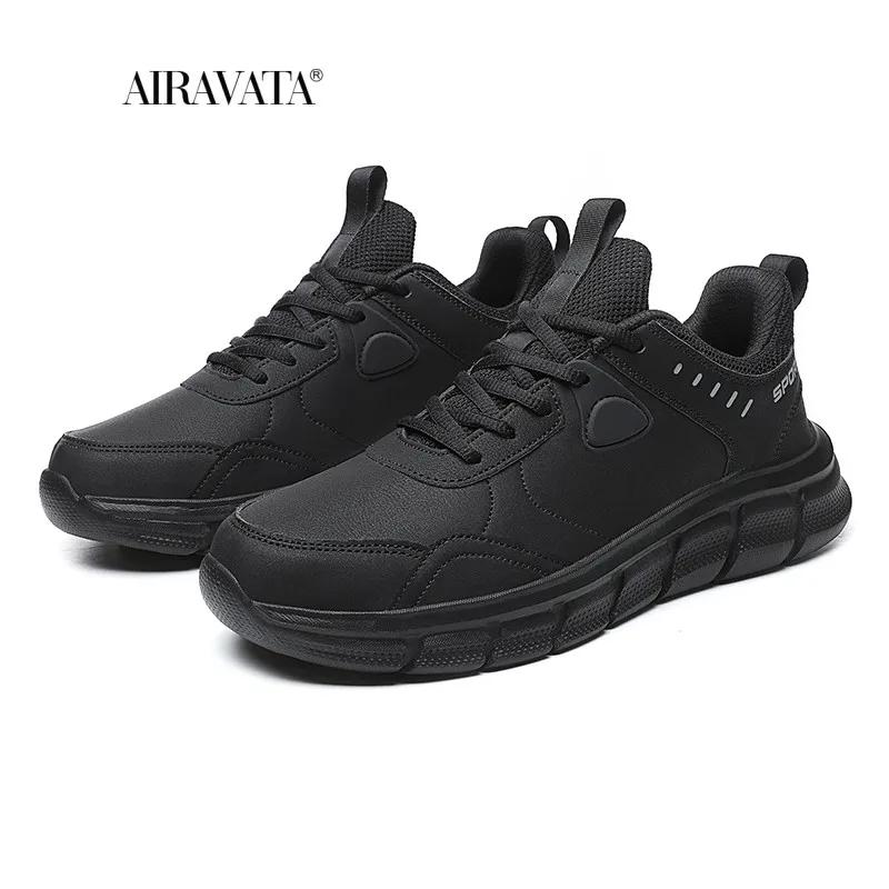 Men Sneakers Microfiber Leather Casual Shoes Breathable Lace-up Mens Shoes Lightweight Walking Sneakers Zapatillas Hombre
