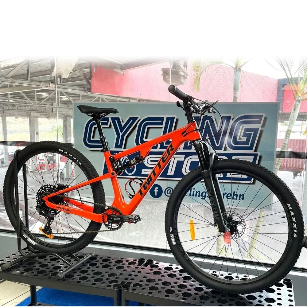 TWITTER OVERLORD углеродный горный велосипед с двойной подвеской Deore 12S мужской полной 29