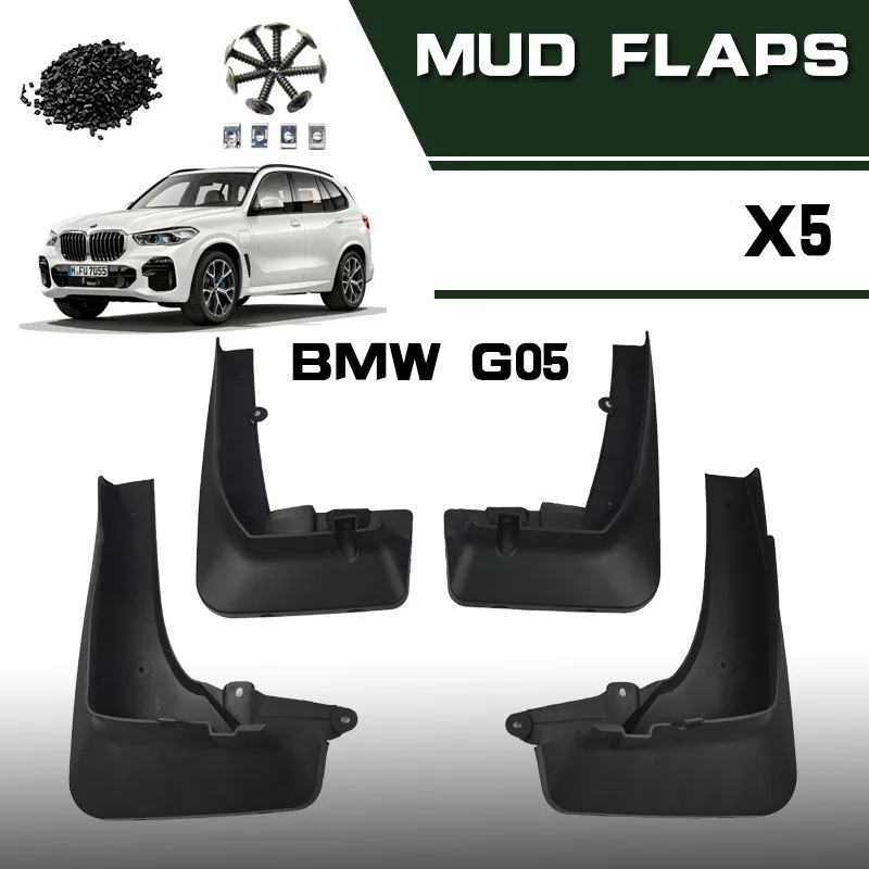 

4PCS/SET Mud fenders For BMW X5 M Sport G05 2019 2020 2021 2022 Car Mudguards Mud Flaps Splash Guards Wheel Fender accessories
