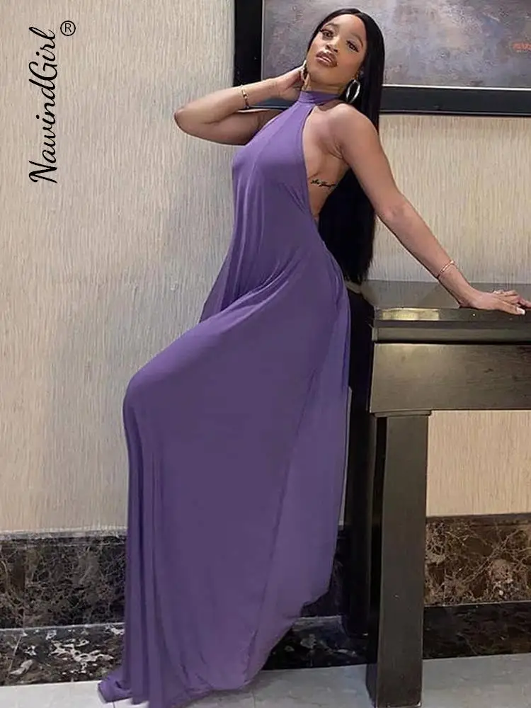 

Женский комбинезон с открытой спиной, Летний комбинезон с широкими штанинами для клувечерние, 2022