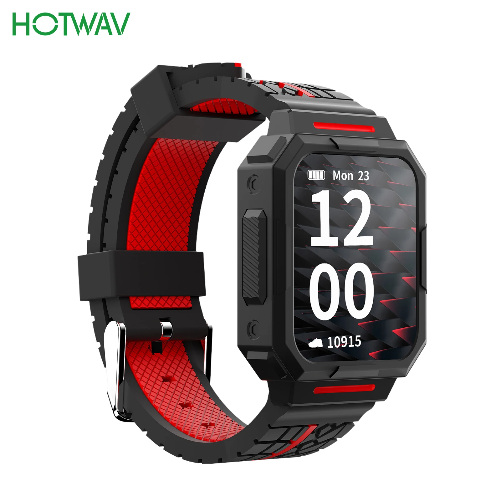

Hotwav C1 Smartwatch 1.69 Inch Men's Watch BT 5.0 230mAh IP67 Sleep Monitor Heart Rate Tracker Smart Wristband