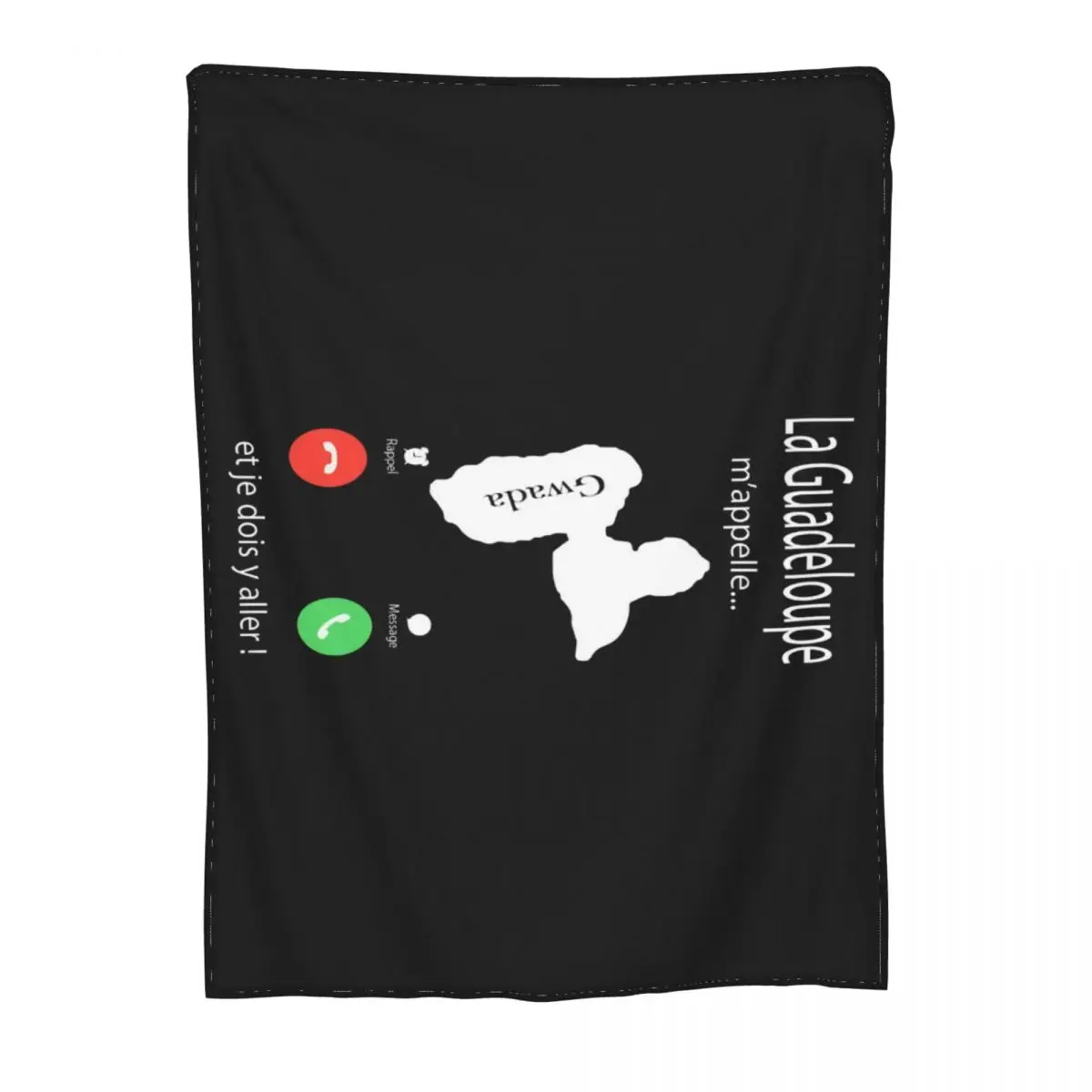 Homme La Guadeloupe Mappelle Gwada Dom Tom Мужское милое одеяло с рэп-принтом для отпуска креативный