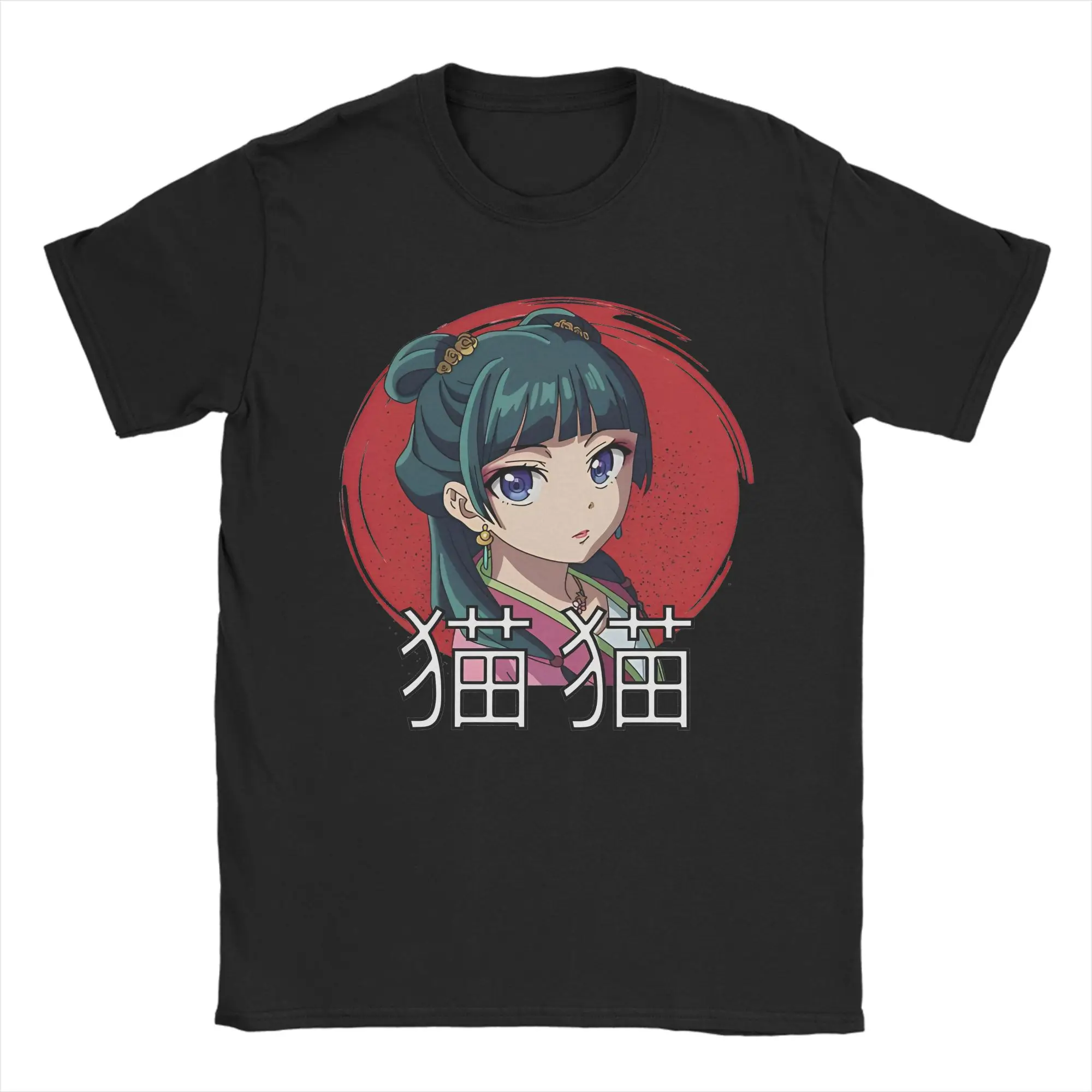 Фото Футболка унисекс Maomao Anime Awesome из 100% хлопка, футболка The Apothecary Diaries, топы с круглым вырезом, большие размеры №4