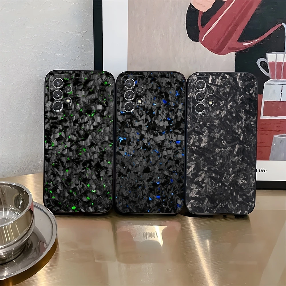 Normal Real Forged Carbon Phone Case for Samsung Galaxy S24 S25 S21 S23 S22 Ultra Fe Plus M54 A34 A54 A16 A24 A52 A53 Coque